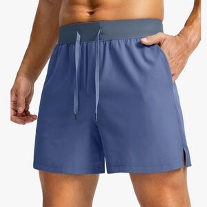 New with tags 2 pair Men's Athletic Shorts in Blue and Cream size Large